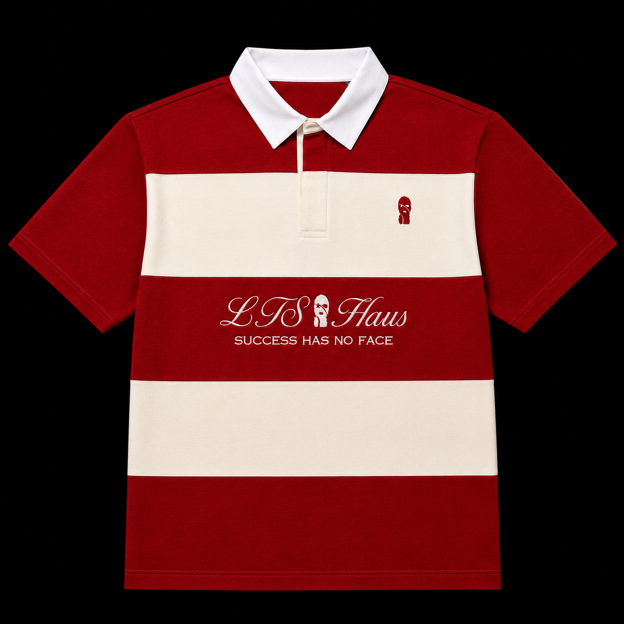 Red Rugby Polo by LTS Haus