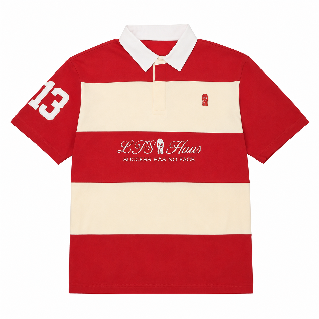 Red Rugby Polo by LTS Haus