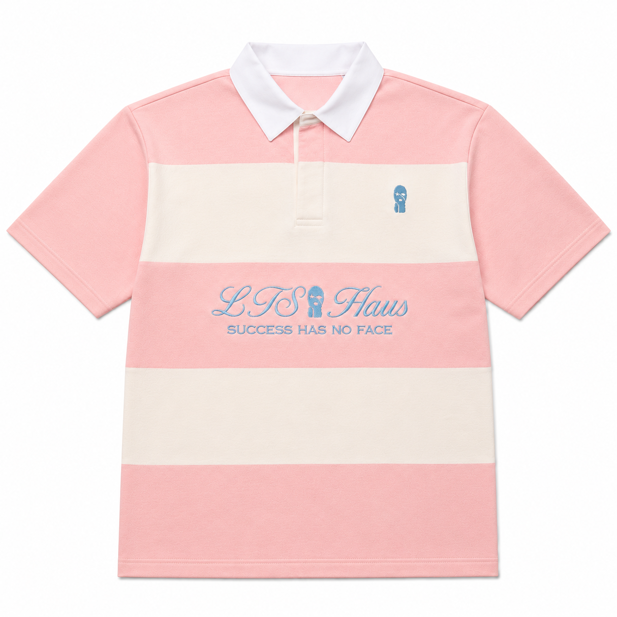 Pink Rugby Polo by LTS Haus