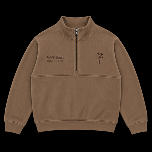 Taupe Quarter-Zip by LTS Haus